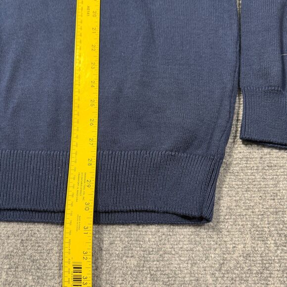 Vtg Chaps American Flag Sweater Mens XXL Blue Crewneck Patriotic USA - Picture 4 of 11